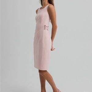 White House Black Market Elegant Pink Sleeveless Dress New 10